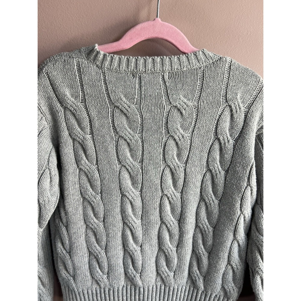 The Beaufort Bonnet Company Girls 100% Pima Cotton Grey Sweatshirt Size 6 - Picture 6 of 6